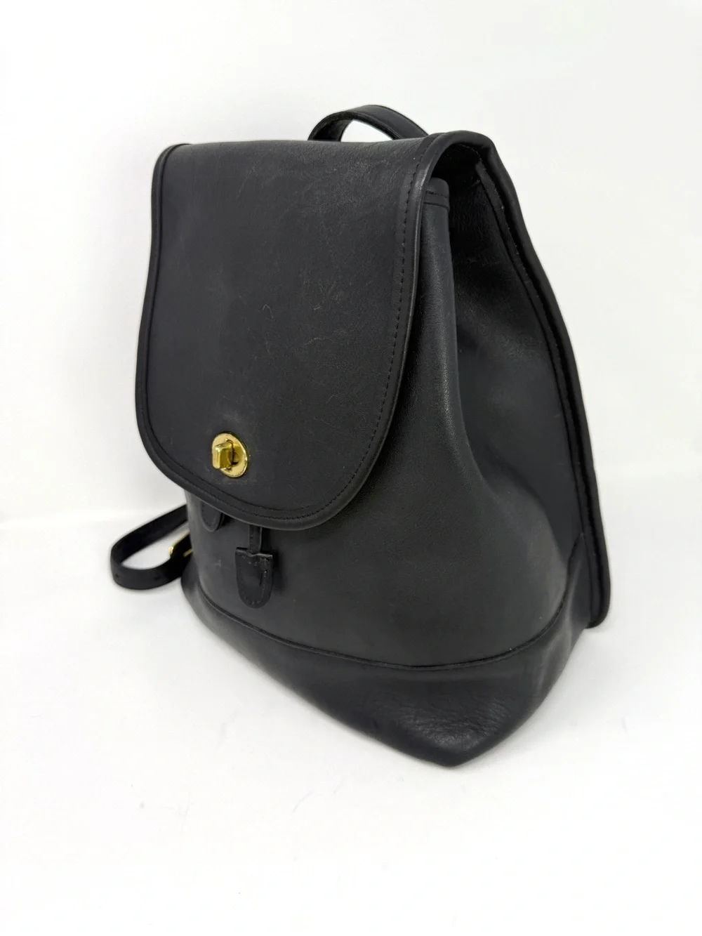 Coach black leather